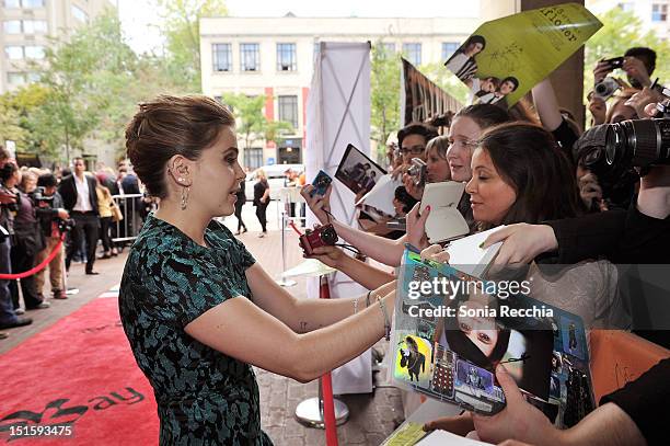 Actress Mae Whitman attends "The Perks Of Being A Wallflower" premiere during the 2012 Toronto International Film Festival at Ryerson Theatre on...