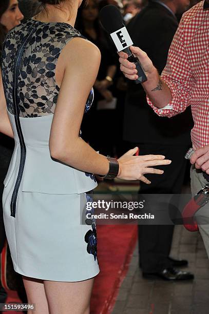 Fashion detail at "The Perks Of Being A Wallflower" premiere during the 2012 Toronto International Film Festival at Ryerson Theatre on September 8,...