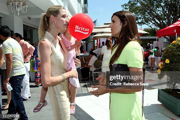 Actresses Catherine McCord and Ali Landry at the Red CARpet Event Hosted By Britax And Ali Landry at SLS Hotel on September 8, 2012 in Beverly Hills,...