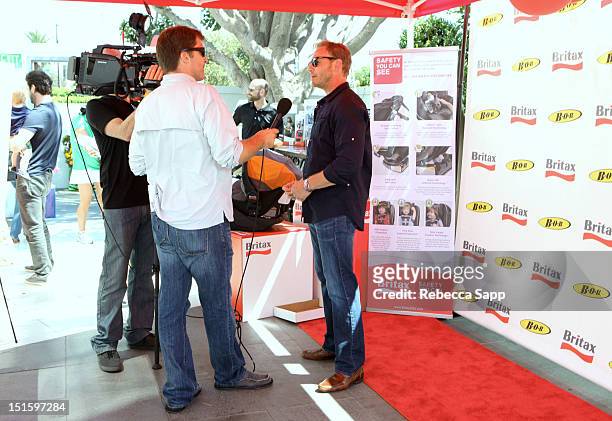 Actor Ian Ziering at the Britax booth the Red CARpet Event Hosted By Britax And Ali Landry at SLS Hotel on September 8, 2012 in Beverly Hills,...