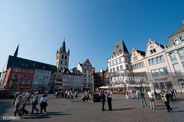 market square trier - trier stock-fotos und bilder