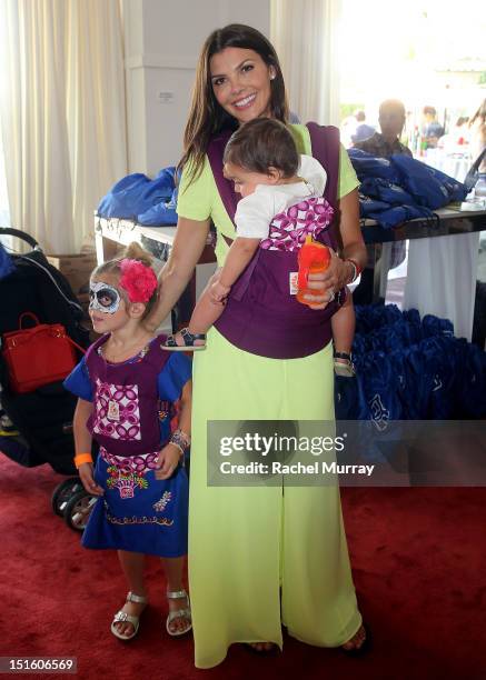 Actress Ali Landry, daughter Estela Ines Monteverde and son Marcelo Alejandro Monteverde attendthe Red CARpet event hosted by Britax and Ali Landry...