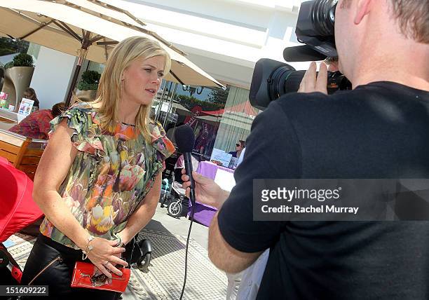 Actress Alison Sweeney attends the Red CARpet event hosted by Britax and Ali Landry at SLS Hotel on September 8, 2012 in Beverly Hills, California.