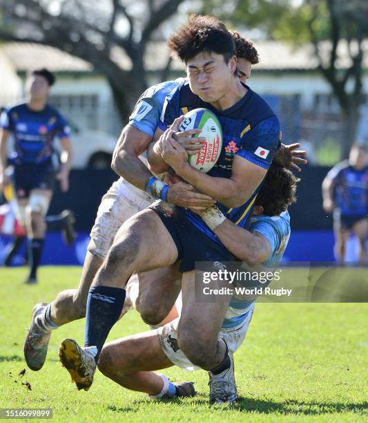 Kengo Nonaka of Japan during the World Rugby U20 Championship 2023, 9th Place semi final match between Argentina and Japan at Paarl Gymnasium on July...