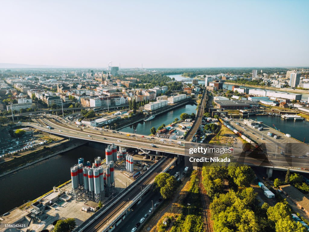 Rhine-Neckar metropolitan Industry region, Mannheim, Germany