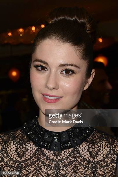 Actress Mary Elizabeth Winstead attends the Sony Pictures cocktail hour during the 2012 Toronto International Film Festival at the Creme Brasserie on...