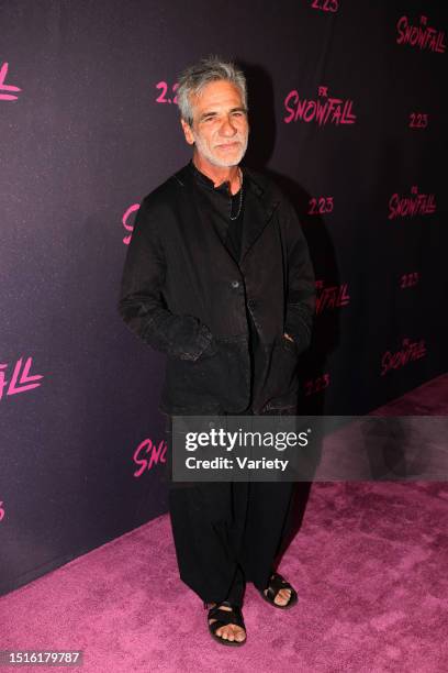 Alon Moni Aboutboul at the premiere of 'Snowfall' Season 5 held at Grandmaster Recorders on February 17, 2022 in Los Angeles, California.