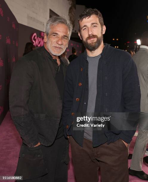 Alon Moni Aboutboul and Carter Hudson at the premiere of 'Snowfall' Season 5 held at Grandmaster Recorders on February 17, 2022 in Los Angeles,...