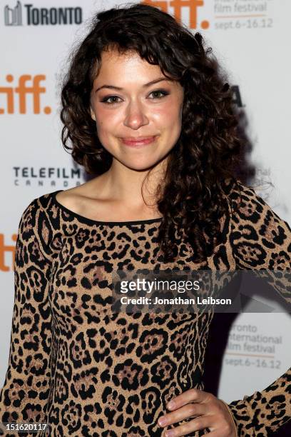 Actress Tatiana Maslany attends the Rising Stars 2012: TIFF Canadian Film Party during the 2012 Toronto International Film Festival at Storys on...