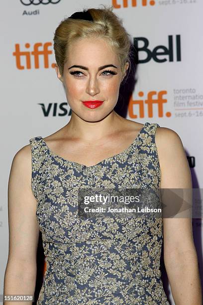 Actress Charlotte Sullivan attends the Rising Stars 2012: TIFF Canadian Film Party during the 2012 Toronto International Film Festival at Storys on...