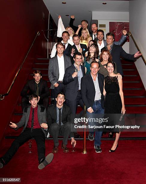 Cast and crew members attend the "Much Ado About Nothing" premiere during the 2012 Toronto International Film Festival at The Elgin Theatre on...