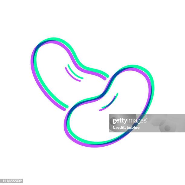 beans. icon with two color overlay on white background - pinto beans stock illustrations