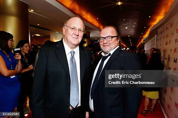 Producer Grant Hill and Producer Uwe Schott at Warner Bros. "Cloud Atlas" Premiere At 2012 Toronto International Film Festival held at The Princess...