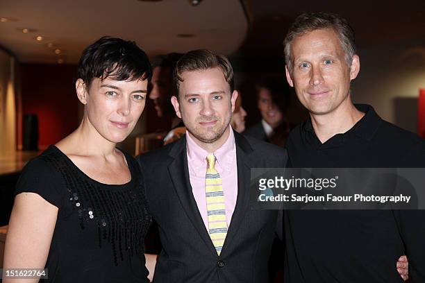 Actors Tom Lenk and Reed Diamond and guest attend the "Much Ado About Nothing" premiere during the 2012 Toronto International Film Festival at The...