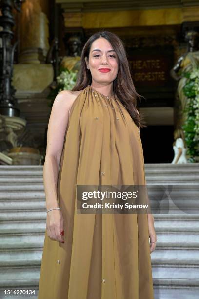 Sofia Essaidi attends the Stéphane Rolland Haute Couture Fall/Winter 2023/2024 show as part of Paris Fashion Week at Opera Garnier on July 04, 2023...