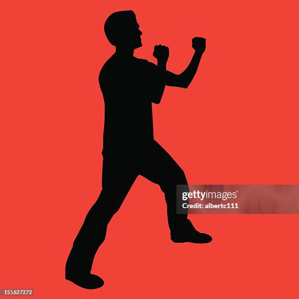 let's fight bro! - studio set up stock illustrations