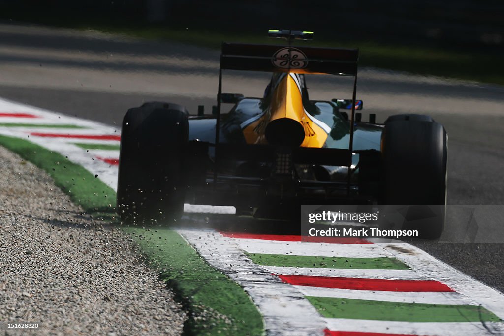 Vitaly Petrov of Russia and Caterham drives during qualifying for the ...