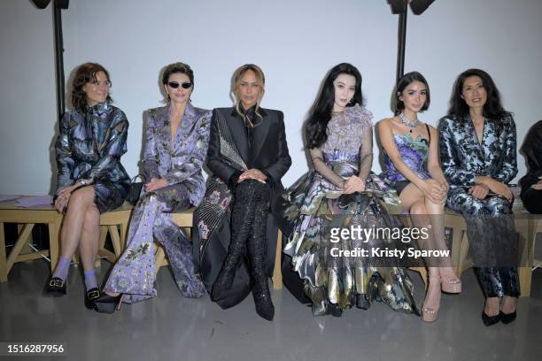 Louise Chen, Lisa Rinna, Nicole Ari Parker, Fan Bingbing, Heart Evangelista and Suzi de Givenchy attend the ArdAzAei Haute Couture Fall/Winter...