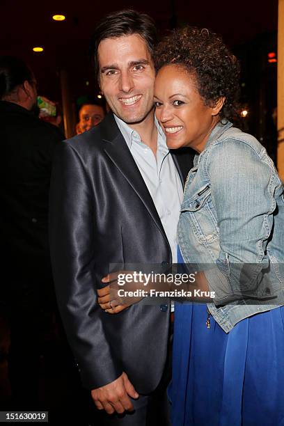 Robert Irschara and Milka Loff Fernandes attend the Clean Tech Media Award at Tempodrom on September 7, 2012 in Berlin, Germany.