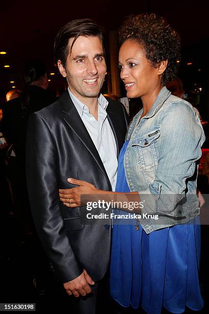 Robert Irschara and Milka Loff Fernandes attend the Clean Tech Media Award at Tempodrom on September 7, 2012 in Berlin, Germany.