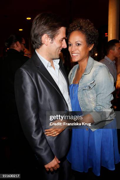 Robert Irschara and Milka Loff Fernandes attend the Clean Tech Media Award at Tempodrom on September 7, 2012 in Berlin, Germany.