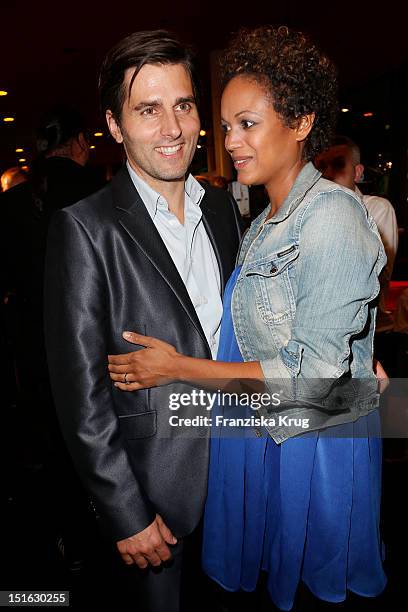 Robert Irschara and Milka Loff Fernandes attend the Clean Tech Media Award at Tempodrom on September 7, 2012 in Berlin, Germany.