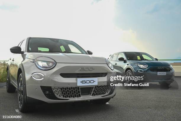 General view of the new Fiat 600 during the "Fiat, The Future Is On Track" press presentation of the new Fiat Topolino and new Fiat 600 on July 4,...