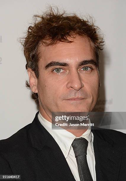 Actor Joaquin Phoenix attends 'The Master' premiere during the 2012 Toronto International Film Festival at Princess of Wales Theatre on September 7,...