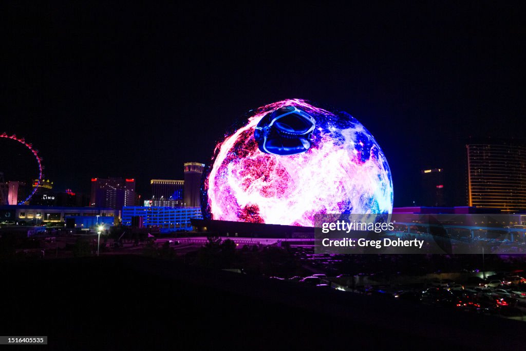 Sphere Lights Up Las Vegas Skyline For The First Time In Celebration Of Independence Day