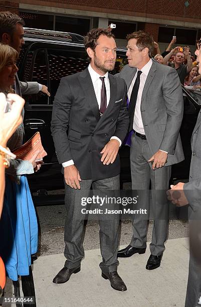 Actor Jude Law attends the 'Anna Karenina' premiere during the 2012 Toronto International Film Festival at The Elgin on September 7, 2012 in Toronto,...