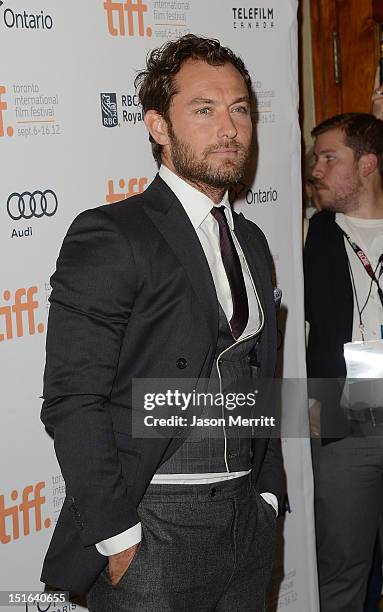 Actor Jude Law attends the 'Anna Karenina' premiere during the 2012 Toronto International Film Festival at The Elgin on September 7, 2012 in Toronto,...