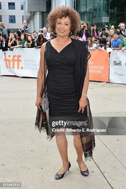 Activist and Scholar Angela Davis attends the "Free Angela & All Political Prisoners" premiere during the 2012 Toronto International Film Festival at...