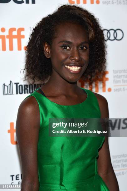 Actress Xzannjah Matsi attends the "Mr. Pip" premiere during the 2012 Toronto International Film Festival at Winter Garden Theatre on September 9,...