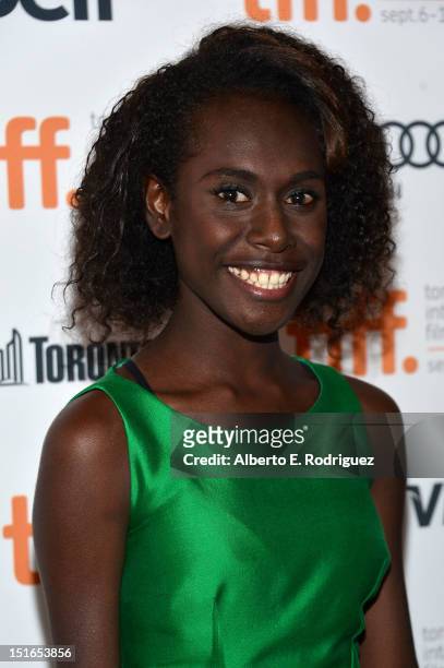 Actress Xzannjah Matsi attends the "Mr. Pip" premiere during the 2012 Toronto International Film Festival at Winter Garden Theatre on September 9,...