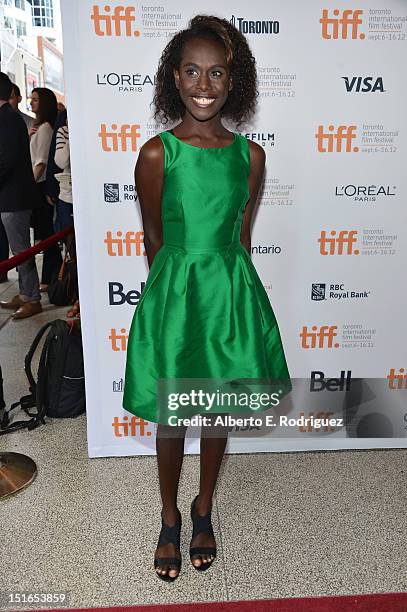 Actress Xzannjah Matsi attends the "Mr. Pip" premiere during the 2012 Toronto International Film Festival at Winter Garden Theatre on September 9,...