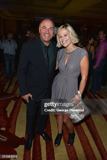 Kevin O'Leary and guest attend Rising Stars: Walk The Red Carpet Hello! Hollywood Party during the 2012 Toronto International Film Festival at the...