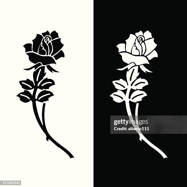 eulogy rose - tombstone stock illustrations