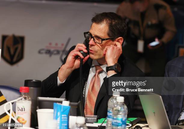 Don Sweeney of the Boston Bruins attends the 2023 NHL Draft at the Bridgestone Arena on June 29, 2023 in Nashville, Tennessee.