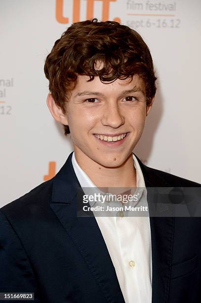 Actor Tom Holland arrives at "The Impossible" Premiere at the 2012 Toronto International Film Festival at the Princess of Wales Theatre on September...