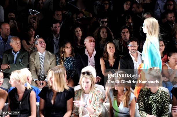 Designer Oscar De La Renta, TV personality Andy Cohen, actress Sarah Jessica Parker, Barry Diller, Chairman and Senior Executive of...