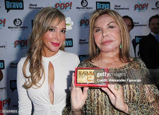 Marysol Patton and Elsa Patton attend The Real Housewives of Miami Season 2 VIP Launch Party at The Forge Restaurant on September 9, 2012 in Miami,...