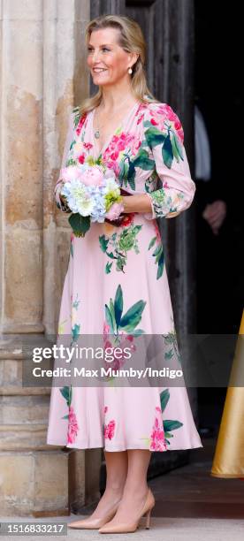 Sophie, Duchess of Edinburgh attends a service to celebrate the 75th anniversary of the NHS at Westminster Abbey on July 5, 2023 in London, England....