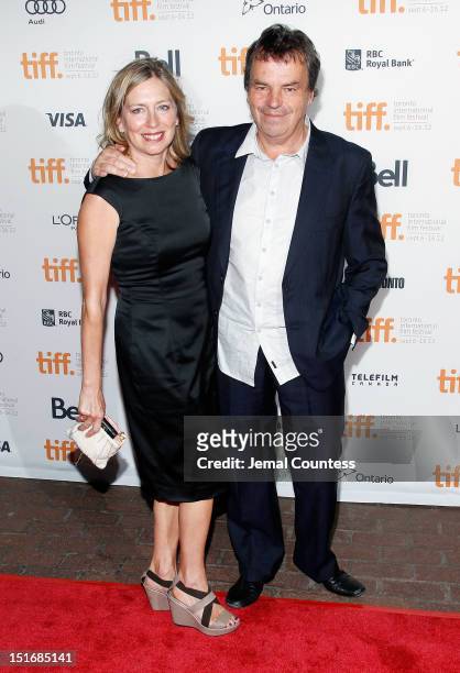 Brenda Rawn and director Neil Jordan attend the "Byzantium" premiere during the 2012 Toronto International Film Festival at Ryerson Theatre on...