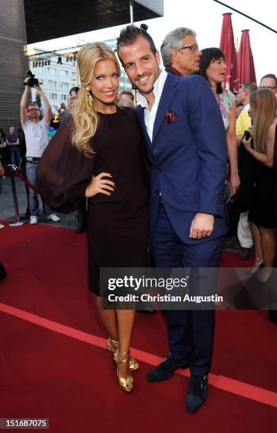 Rafael van der Vaart and Sylvie van der Vaart attend "Tag der Legenden" at Schmidts Tivoli on September 9, 2012 in Hamburg, Germany.