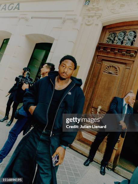 Stefon Diggs attends Balenciaga on July 05, 2023 in Paris, France.