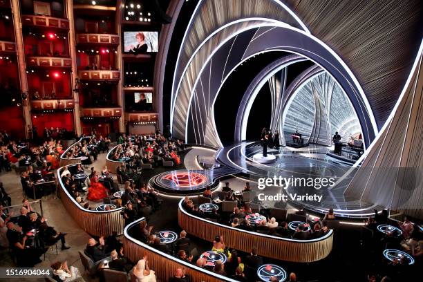 Reba McEntire performs onstage at the 94th Academy Awards held at Dolby Theatre at the Hollywood & Highland Center on March 27th, 2022 in Los...