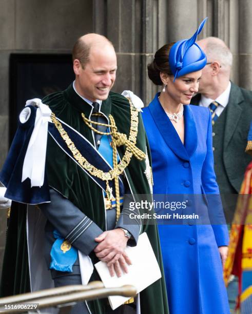 Catherine, Princess of Wales, known as the Duchess of Rothesay while in Scotland and Prince William, Prince of Wales, know as the Duke of Rothesay...