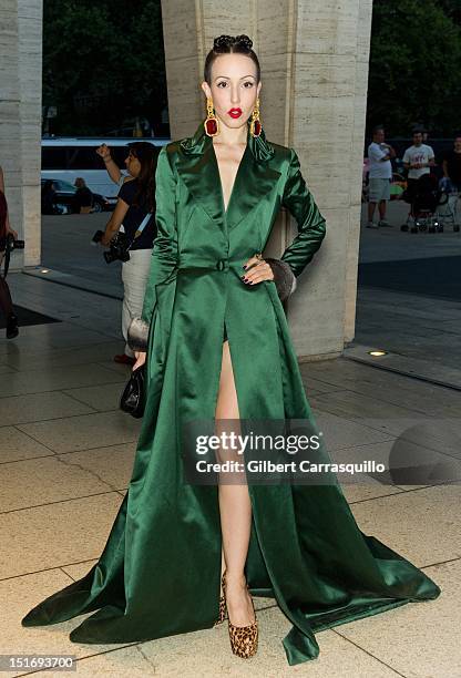 Michelle Harper is seen around Lincoln Center during Spring 2013 Mercedes-Benz Fashion Week on September 9, 2012 in New York City.