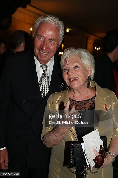Line Renaud and her brother attend the George Michael Performing For Symphonica to the benefit of the French Sidaction-Arrivals at palais garnier on...