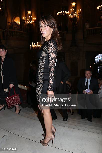 Dolores Chaplin attends the George Michael Performing For Symphonica to the benefit of the French Sidaction-Arrivals at palais garnier on September...